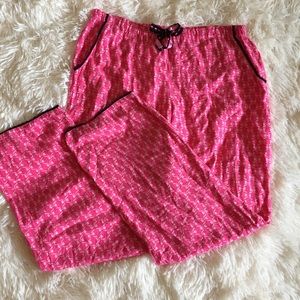 Betsey Johnston Hot Pink Pajama Bottoms